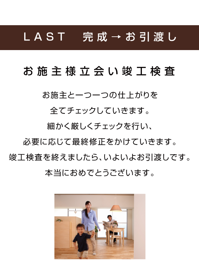 お引き渡し