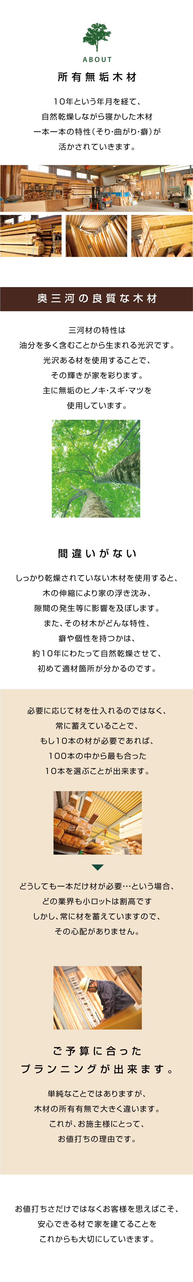 所有無垢木材